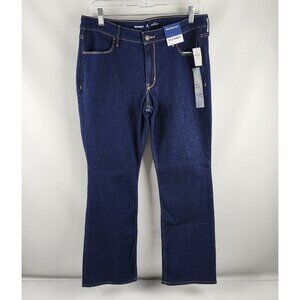 Old Navy Jeans Women 12 Short Blue Wow Bootcut Mid Rise Denim (32x28) NWT
